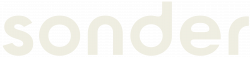 Sonder Primary Wordmark Off white