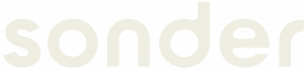 Sonder Primary Wordmark Cream Logo